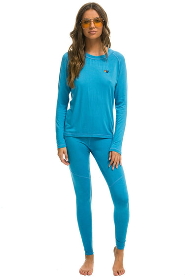 WOMEN'S MICRO MODAL BASE LAYER SET - OCEAN Women's Outerwear Aviator Nation 