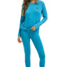 WOMEN'S MICRO MODAL BASE LAYER SET - OCEAN Women's Outerwear Aviator Nation 