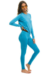 WOMEN'S MICRO MODAL BASE LAYER SET - OCEAN Women's Outerwear Aviator Nation 