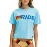 RIDE LOGO BOYFRIEND TEE - SKY Boyfriend Tee Aviator Nation 
