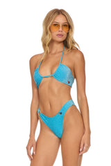 SPARKLE GYPSY RING HI-CUT FULL COVERAGE BIKINI BOTTOMS - SKY Swim Aviator Nation 