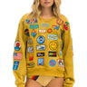 VINTAGE PATCH RELAXED CREW SWEATSHIRT - KHAKI Sweatshirt Aviator Nation 