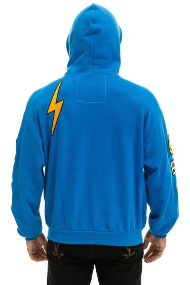 VINTAGE PATCH RELAXED PULLOVER HOODIE- OCEAN Hoodie Aviator Nation 