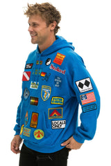 VINTAGE PATCH RELAXED PULLOVER HOODIE- OCEAN Hoodie Aviator Nation 
