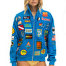 VINTAGE PATCH ZIP HOODIE RELAXED - OCEAN Hoodie Aviator Nation 