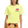 WINDY CITY SMOKEOUT 2024 BOYFRIEND TEE SHIRT - NEON YELLOW Boyfriend Tee Aviator Nation 
