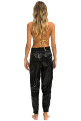 5 STRIPE HI RISE WIND PANT - BLACK Women's Sweatpants Aviator Nation 