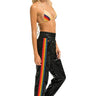 5 STRIPE HI RISE WIND PANT - BLACK Women's Sweatpants Aviator Nation 