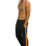 5 STRIPE SWEATPANTS - CHARCOAL Mens Sweatpants Aviator Nation 