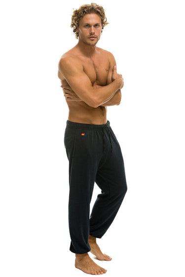 5 STRIPE SWEATPANTS - CHARCOAL Mens Sweatpants Aviator Nation 