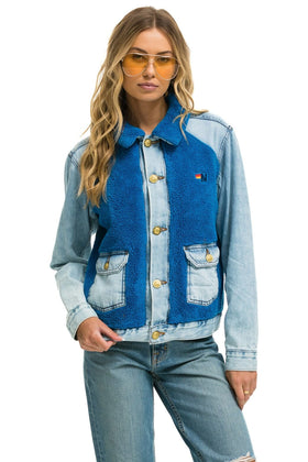 ASPEN SHERPA UNISEX DENIM JACKET