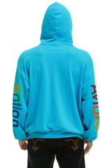 AVIATOR NATION ASPEN RELAXED PULLOVER HOODIE - NEON BLUE Hoodie Aviator Nation 