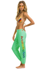 AVIATOR NATION ASPEN SWEATPANTS - MINT Women's Sweatpants Aviator Nation 