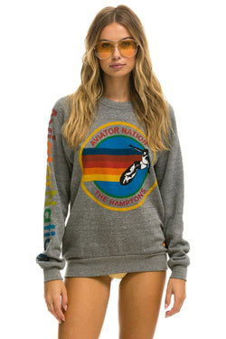 AVIATOR NATION HAMPTONS CREW SWEATSHIRT - HEATHER Sweatshirt Aviator Nation 