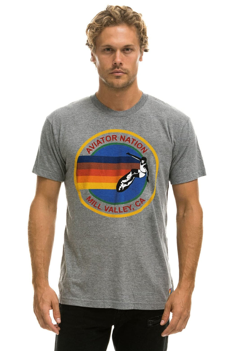 AVIATOR NATION MLVY - CREW TEE SHIRT HTHR Tees Aviator Nation 