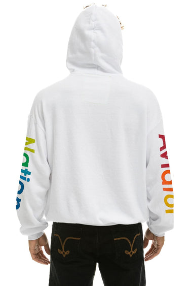 AVIATOR NATION RELAXED PULLOVER HOODIE - WHITE Hoodie Aviator Nation 