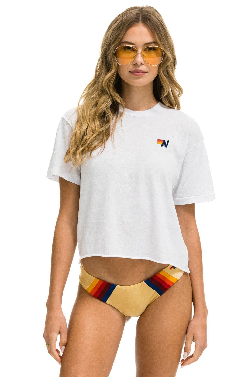 BASIC BOYFRIEND TEE - WHITE Boyfriend Tee Aviator Nation 