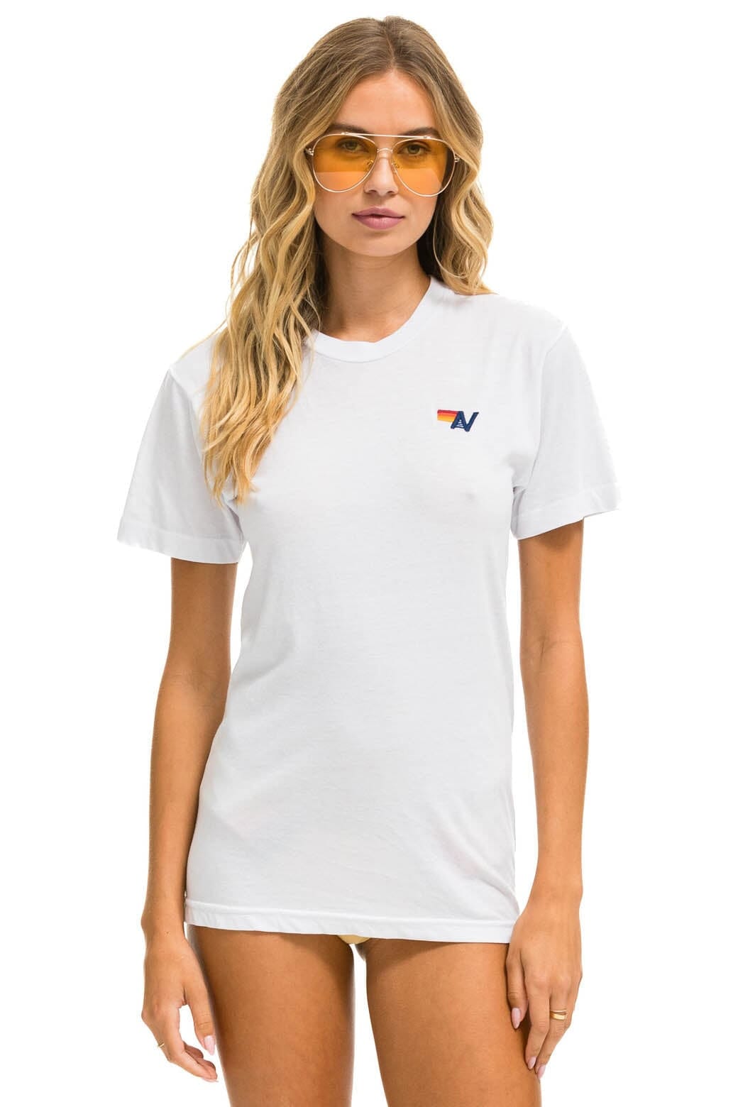 BASIC TEE - WHITE Tees Aviator Nation 