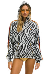CLASSIC RELAXED PULLOVER HOODIE WITH ZIPPER POCKETS - ZEBRA Hoodie Aviator Nation 