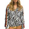CLASSIC RELAXED ZIP HOODIE WITH POCKETS - ZEBRA Hoodie Aviator Nation 