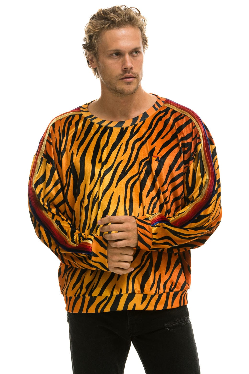 CLASSIC VELVET RELAXED SWEATSHIRT - TIGER Sweatshirt Aviator Nation 