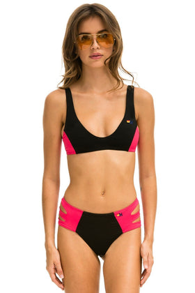 COLOR BLOCK BRALETTE BIKINI TOP