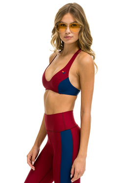 COLOR BLOCK RACER SPORTS BRA - BLAZER Sports Bra Aviator Nation 