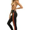 FULL LENGTH HI-RISE 5 STRIPE LEGGINGS - BLACK Leggings Aviator Nation 
