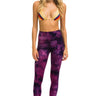 HAND DYED FULL LENGTH HI-RISE LEGGINGS - TIE DYE CRYSTAL ROSE Leggings Aviator Nation 