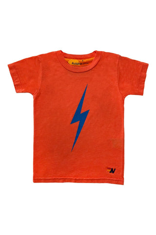 KID'S BOLT TEE - ORANGE Kid's Tee Aviator Nation 