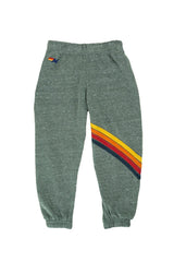 KID'S CHEVRON SWEATPANTS - HEATHER GREY Kid's Sweatpants Aviator Nation 