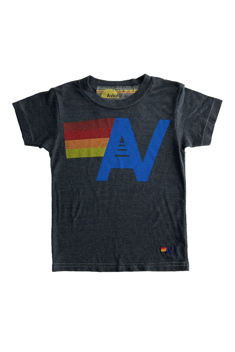 KID'S LOGO TEE - CHARCOAL Kid's Tee Aviator Nation 