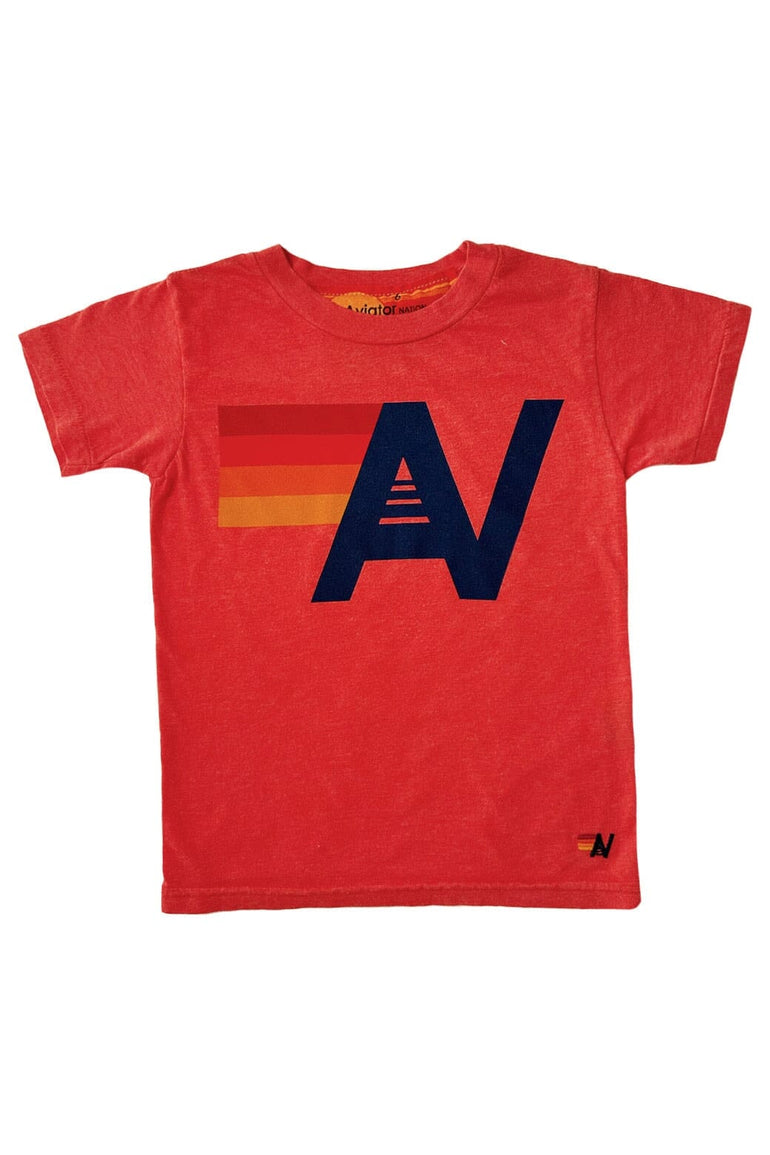 KID'S LOGO TEE - RED Kid's Tee Aviator Nation 