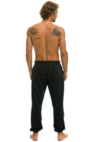 LOGO SWEATPANTS - CHARCOAL Mens Sweatpants Aviator Nation 