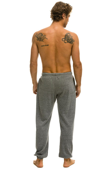 LOGO SWEATPANTS - HEATHER GREY Mens Sweatpants Aviator Nation 