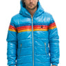 MEN'S 4 STRIPE LUXE TREKKER JACKET - GLOSSY OCEAN Jacket Aviator Nation 