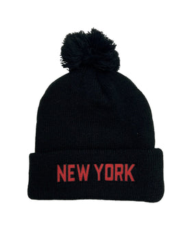 NEW YORK POM POM BEANIE