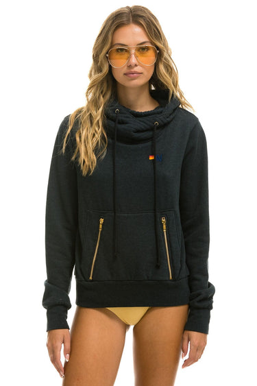 NINJA PULLOVER HOODIE - CHARCOAL Hoodie Aviator Nation 