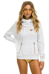 NINJA PULLOVER HOODIE - WHITE Hoodie Aviator Nation 