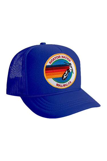 SIGNATURE BU - KIDS VINTAGE TRUCKER HAT Kid's Hat Aviator Nation OS ROYAL 