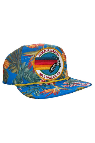 SIGNATURE MLVY - VINTAGE SAFARI TWILL LOW RISE TRUCKER HATS Aviator Nation VINTAGE BLUE 