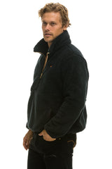 TEDDY UNISEX HALF ZIP JACKET - BLACK Jacket Aviator Nation 