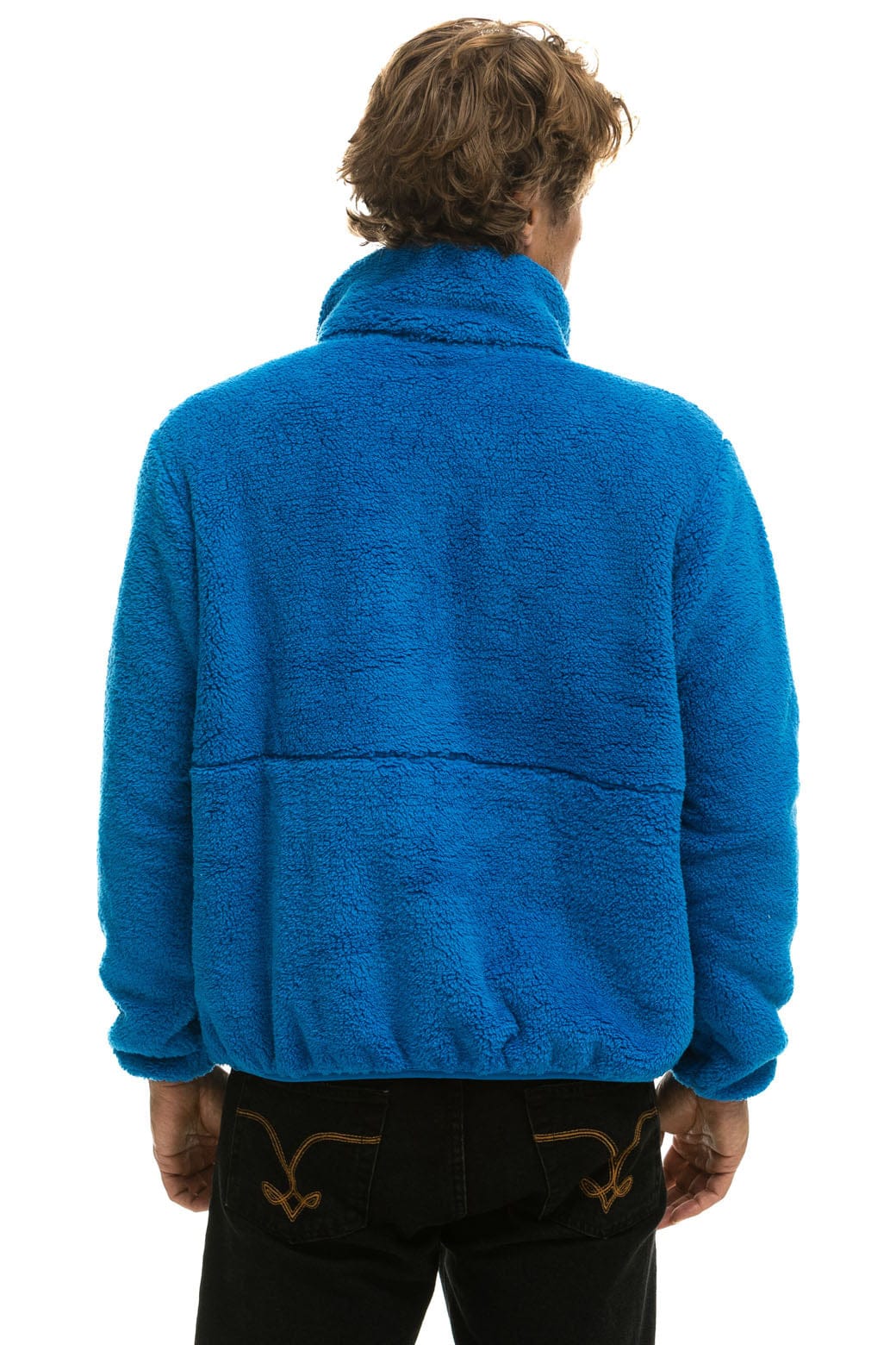 TEDDY UNISEX HALF ZIP JACKET - BLUE CINA Jacket Aviator Nation 