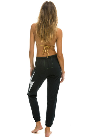 WOMEN'S BOLT SWEATPANTS - CHARCOAL Womens Sweatpants Aviator Nation 