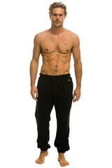 ZEBRA STRIPE MEN'S SWEATPANTS - BLACK // ZEBRA Men's Sweatpants Aviator Nation 